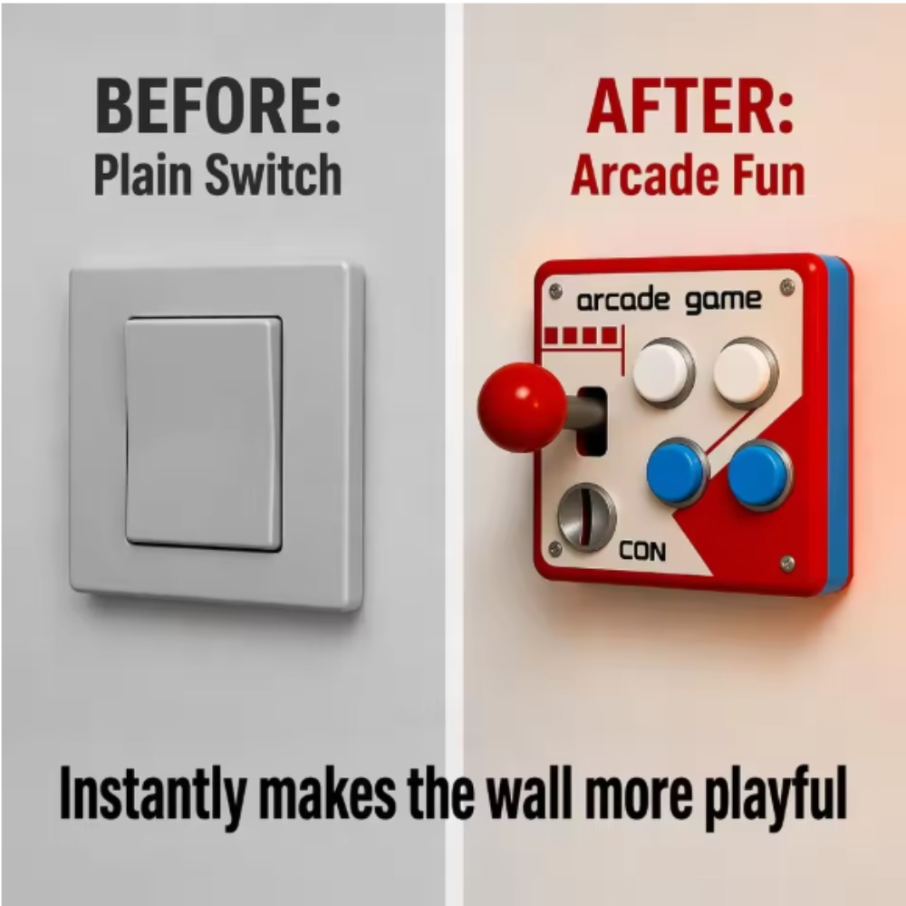 Retro Gaming Accessories - غطاء لوحة تحكم ألعاب الأركيد بتصميم