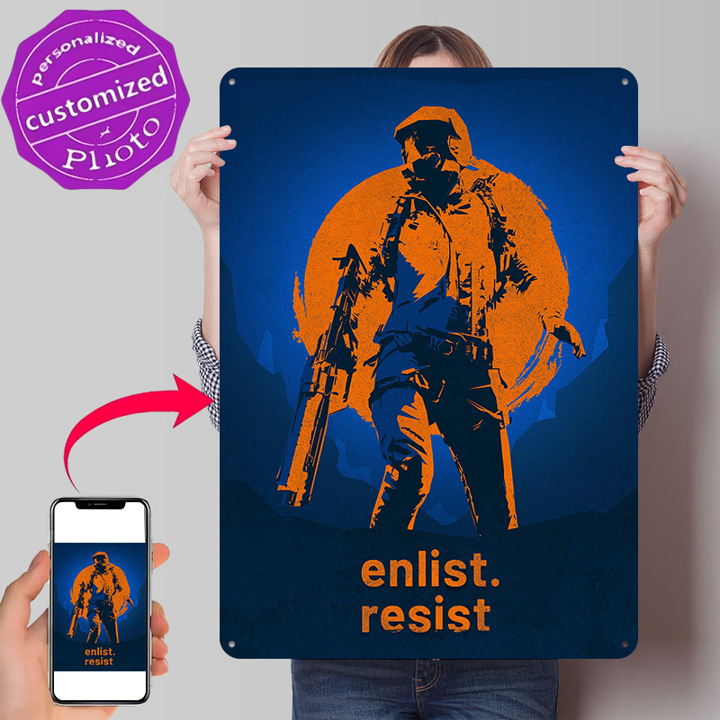 Retro Gaming Gifts For Men - لافتة معدنية مطبوعة ثلاثية الأبعاد بتصميم