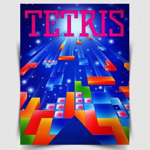 Retro Poster Gaming - لوحة TETRIS METAL SIGN - ملصق