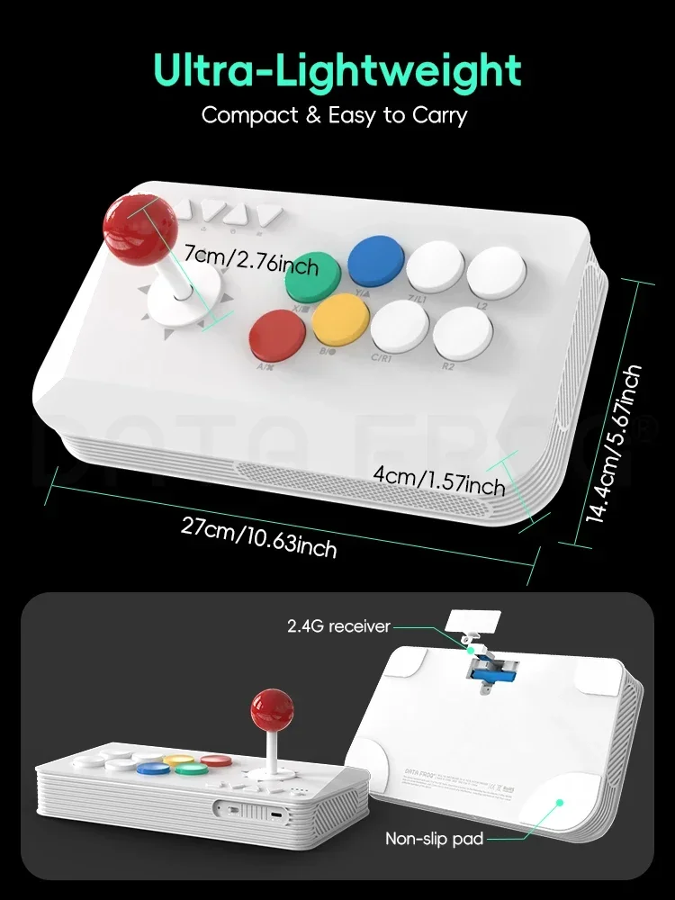 وحدة تحكم لاسلكية DATA FROG 2. - مراجعة Arcade Stick Joystick وسعره