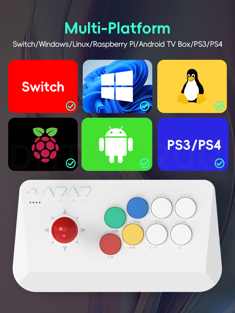 وحدة تحكم لاسلكية DATA FROG 2. - مراجعة Arcade Stick Joystick وسعره