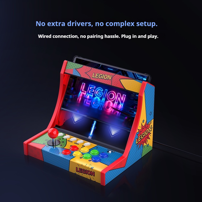 قاعدة ألعاب Lenovo Legion لجها - مراجعة Arcade Stick Joystick وسعره