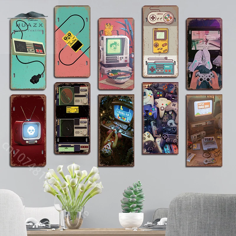 لافتة معدنية للألعاب بتصميم عت - مراجعة Retro Gaming Gameboy وسعره