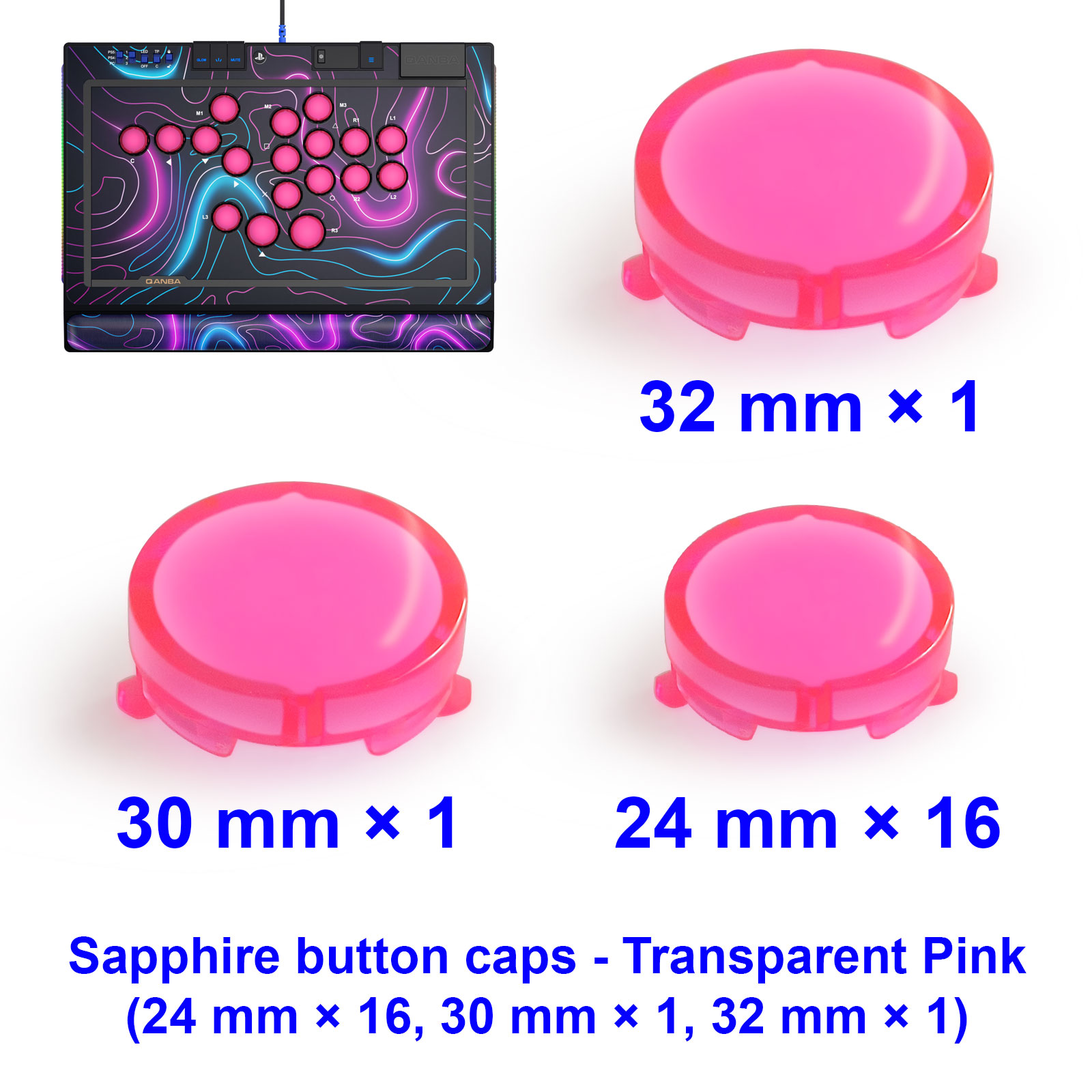أغطية أزرار QANBA SAPPHIRE S1، - مراجعة Arcade Stick Joystick وسعره