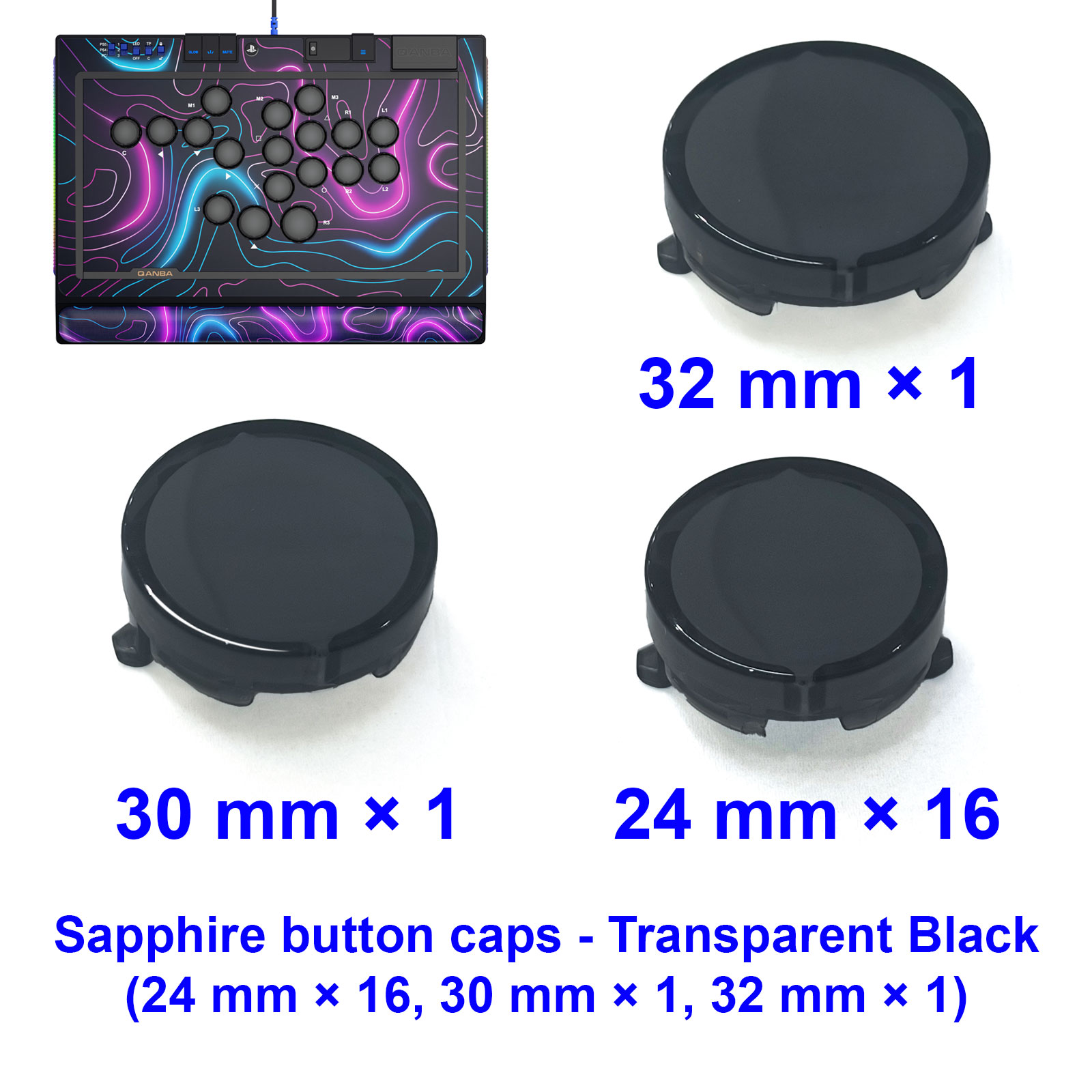 أغطية أزرار QANBA SAPPHIRE S1، - مراجعة Arcade Stick Joystick وسعره