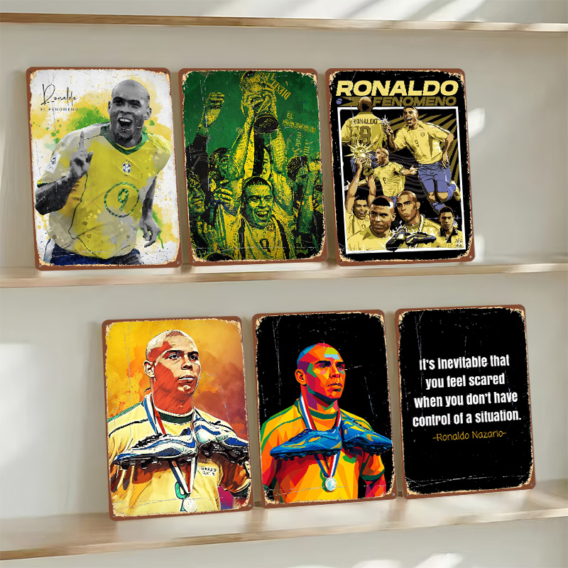 رونالدو نازاريو كرة القدم المل - مراجعة Retro Poster Gaming وسعره