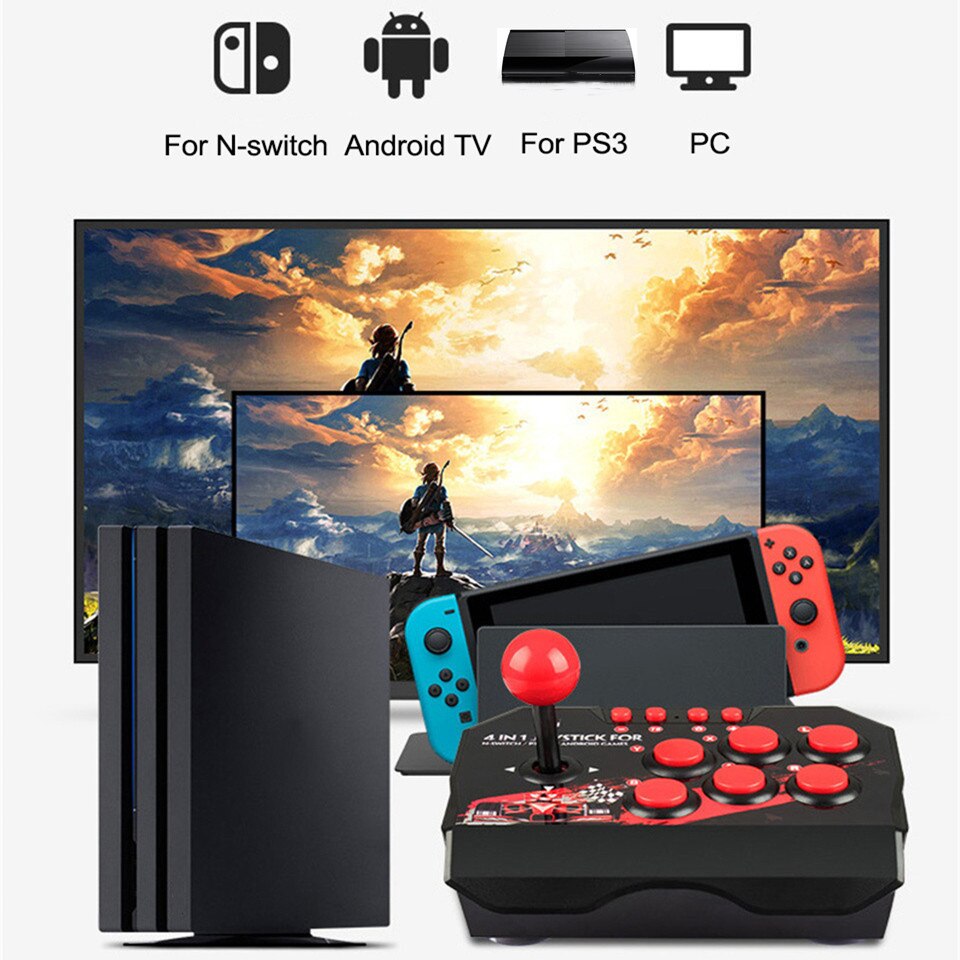 GAMINJA NS002 4 في 1 ريترو وحد - مراجعة Arcade Stick Joystick وسعره