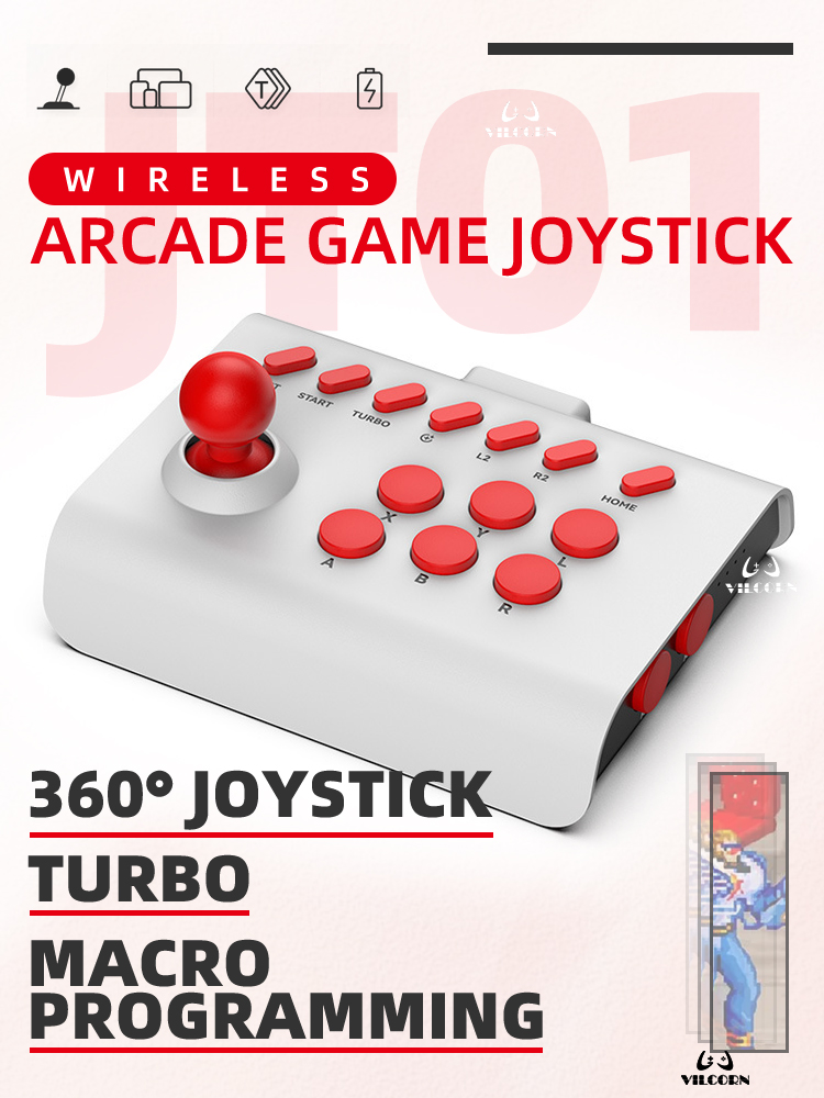 عصا تحكم لاسلكية للألعاب ، عصا - مراجعة Arcade Stick Joystick وسعره