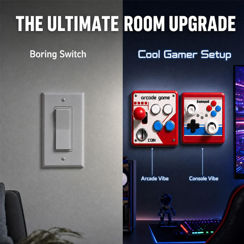 غطاء مفتاح إضاءة بدون حفر، لوح - مراجعة Arcade Stick Joystick وسعره