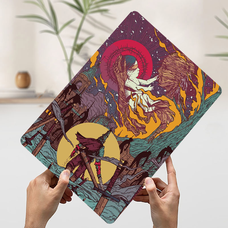 ملصق مطبوع Blasphemous مخصص جد - مراجعة Retro Poster Gaming وسعره