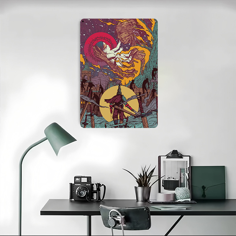 ملصق مطبوع Blasphemous مخصص جد - مراجعة Retro Poster Gaming وسعره