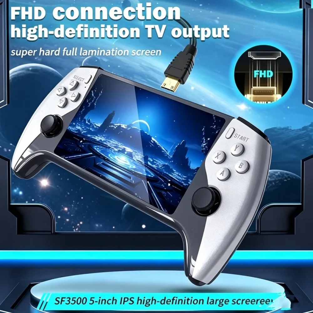 جهاز ألعاب محمول SF3500 بشاشة  - مراجعة Retro Gaming Upscaler وسعره